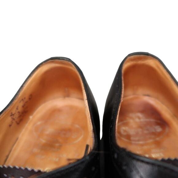 Church's Shoes Mens 9 Oxford Custom Grade Brogue Cap Toe Handcrafted Leather - Picture 14 of 16